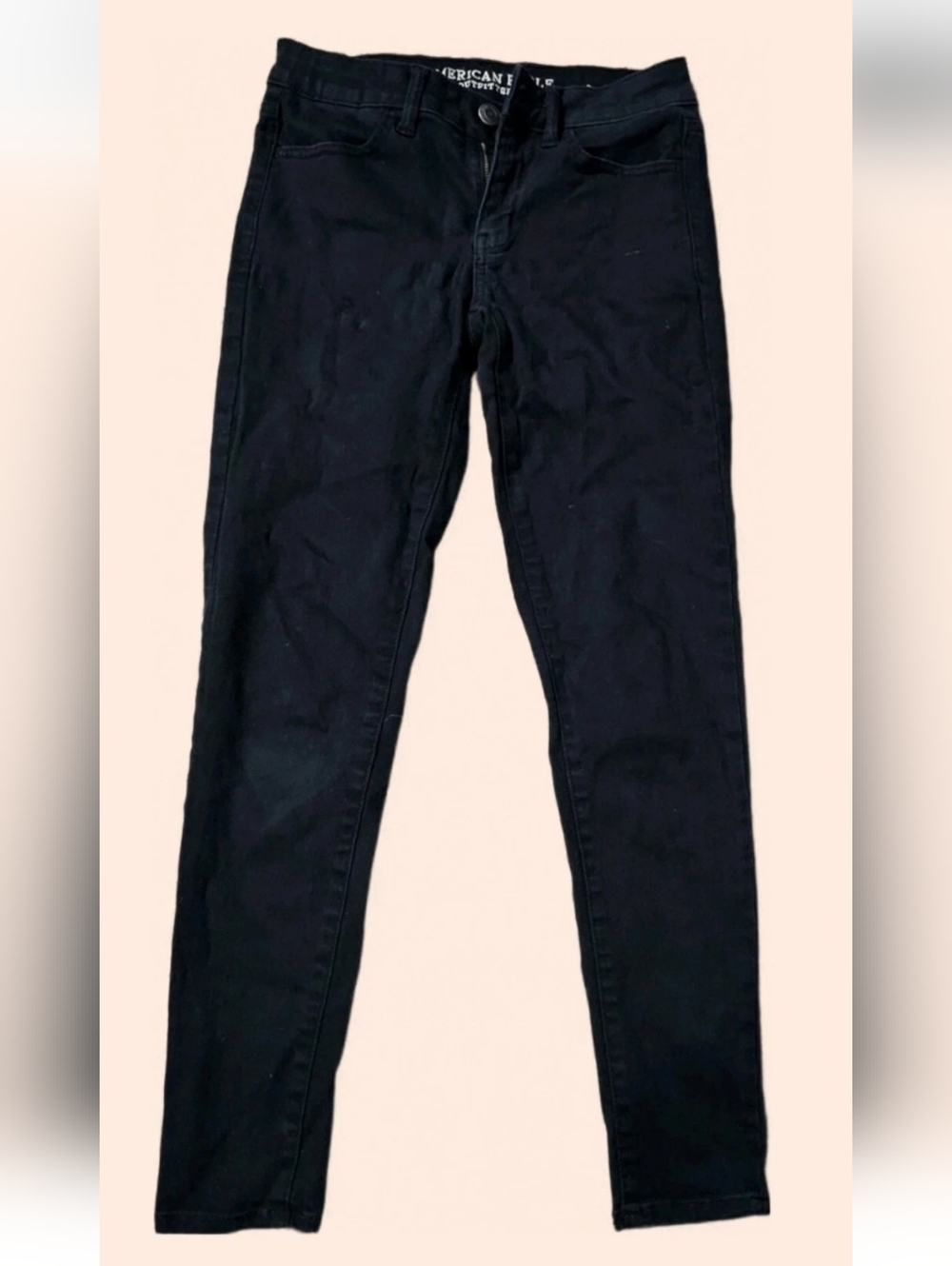 American Eagle Jeans Y2k Next Level Stretch X Jegging Womens 4 Black Preppy